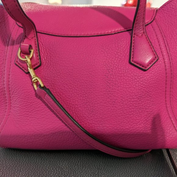 Tory Burch - Perry Small Satchel in hot pink - Picture 3 of 9